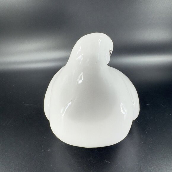 Italian Art Pottery Ruffled Fluffy Dove Large Hand Painted Pigeon Bird Marked - Picture 14 of 16